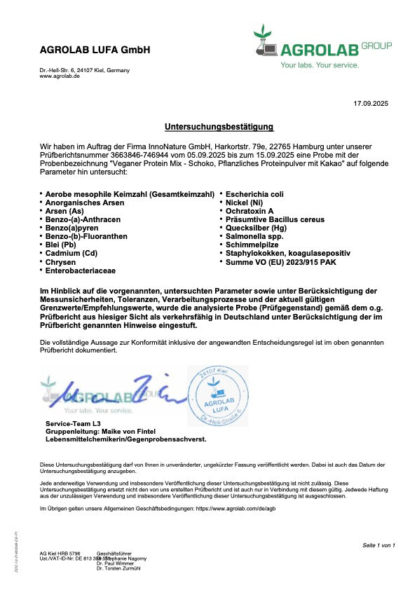 Bio Veganer Protein Mix Schoko