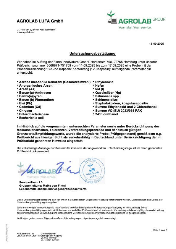 Bio Jod Kapseln: Knotentang