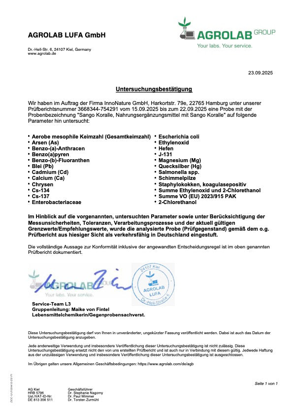 Sango Meereskoralle Kapseln