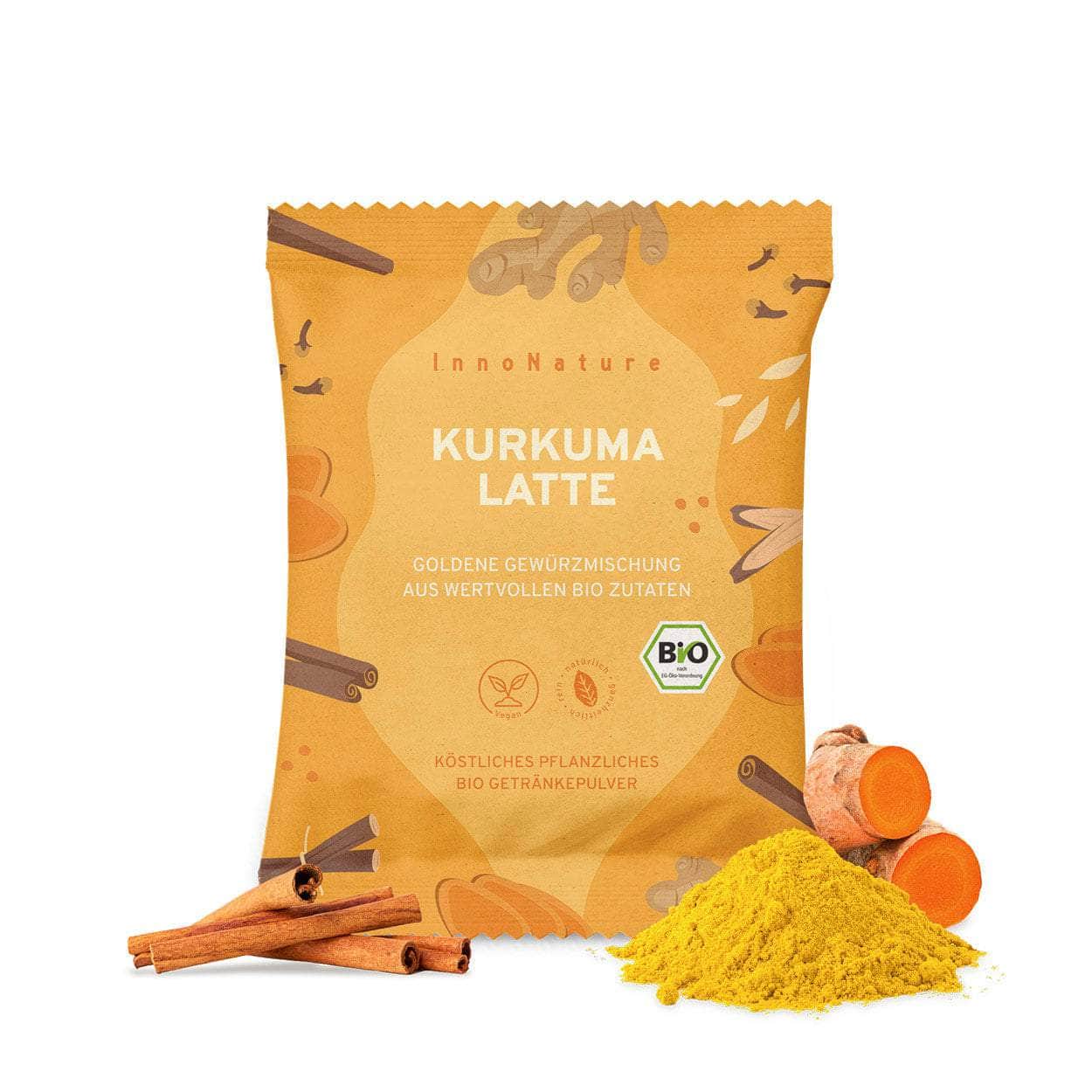 InnoNature Getränkepulver 18g Mini Bio Kurkuma Latte