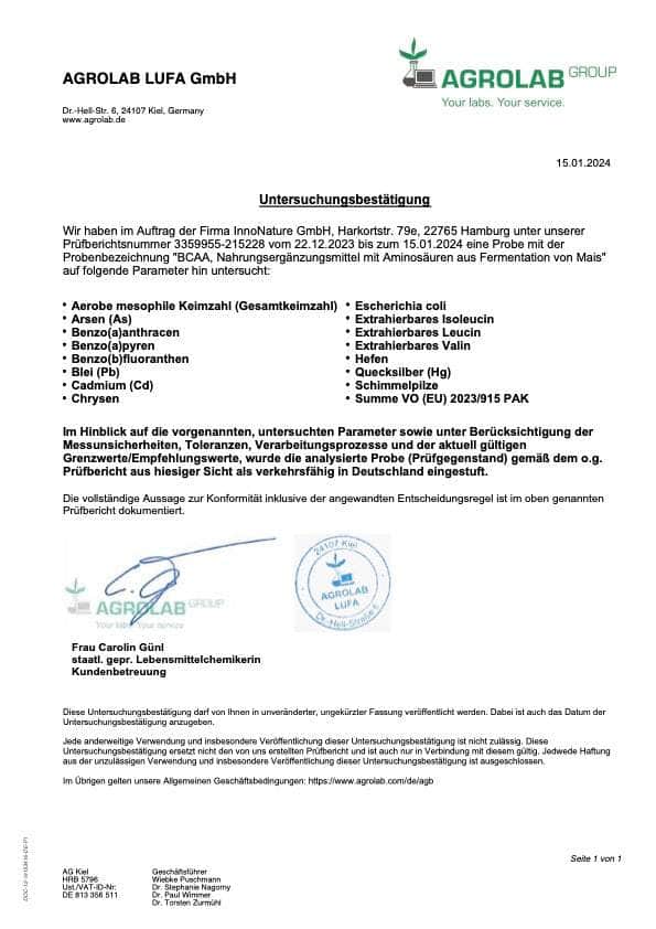 InnoNature Kapseln BCAA Kapseln