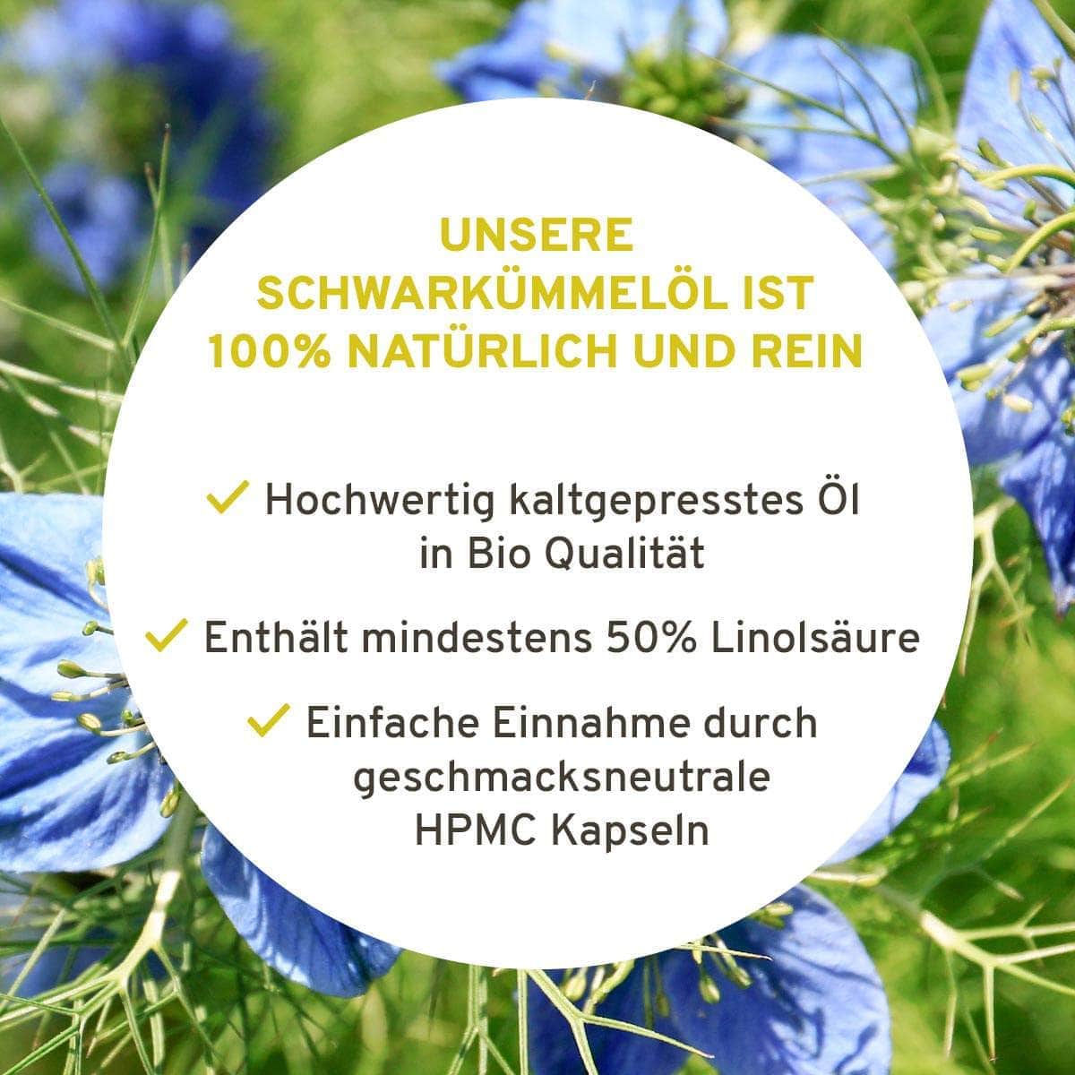 InnoNature Kapseln Bio Schwarzkümmelöl Kapseln