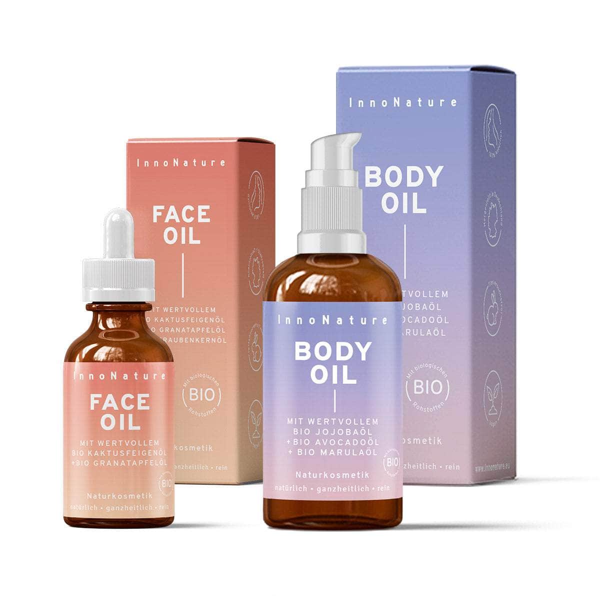 InnoNature Pakete 1x Vorteil (1x Face Oil, 1x Body Oil) Vorteilspaket Face & Body Oil