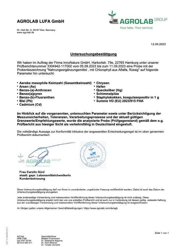 InnoNature Tropfen Chlorophyll Tropfen