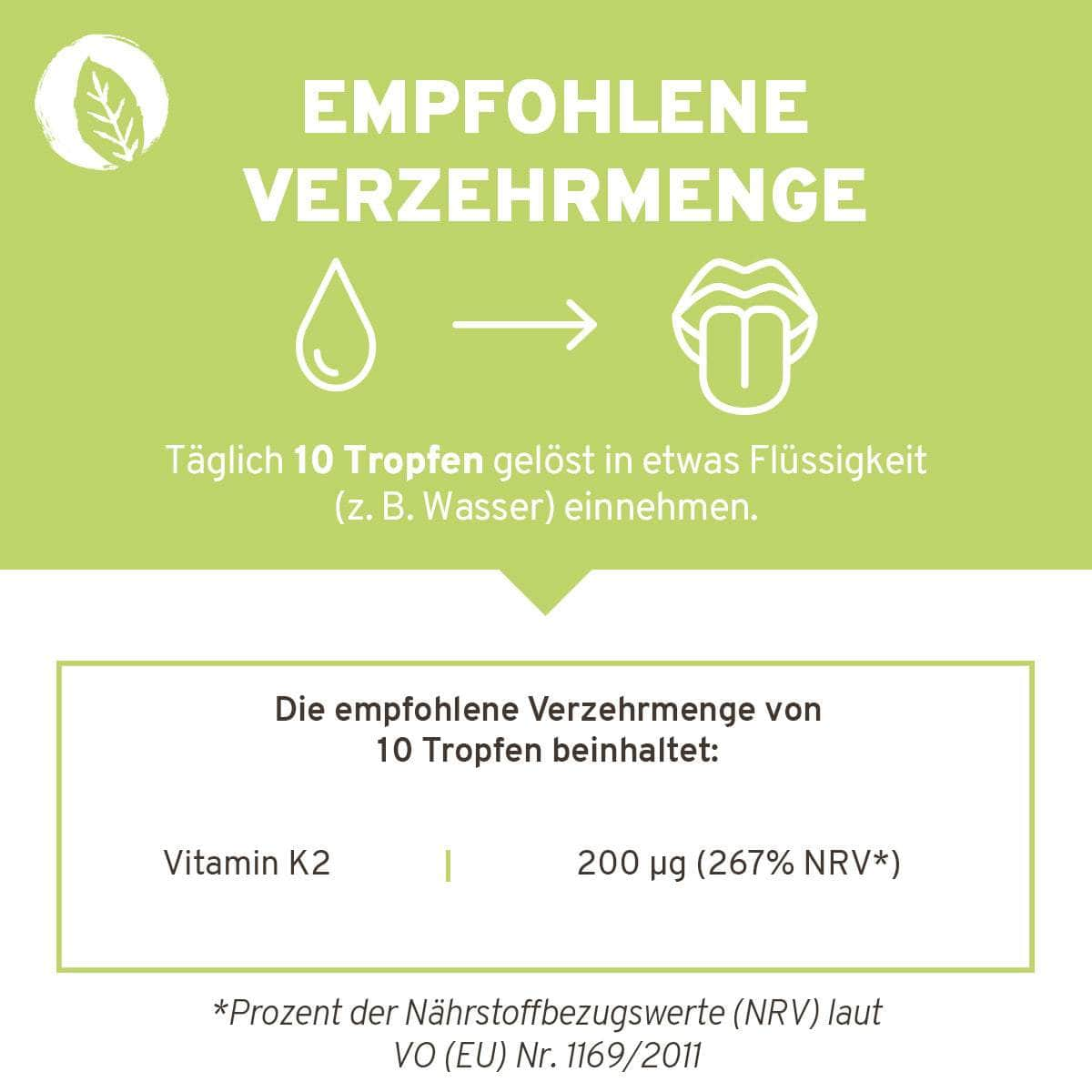 InnoNature Tropfen Menachinon MK-7: Vitamin K2 Tropfen