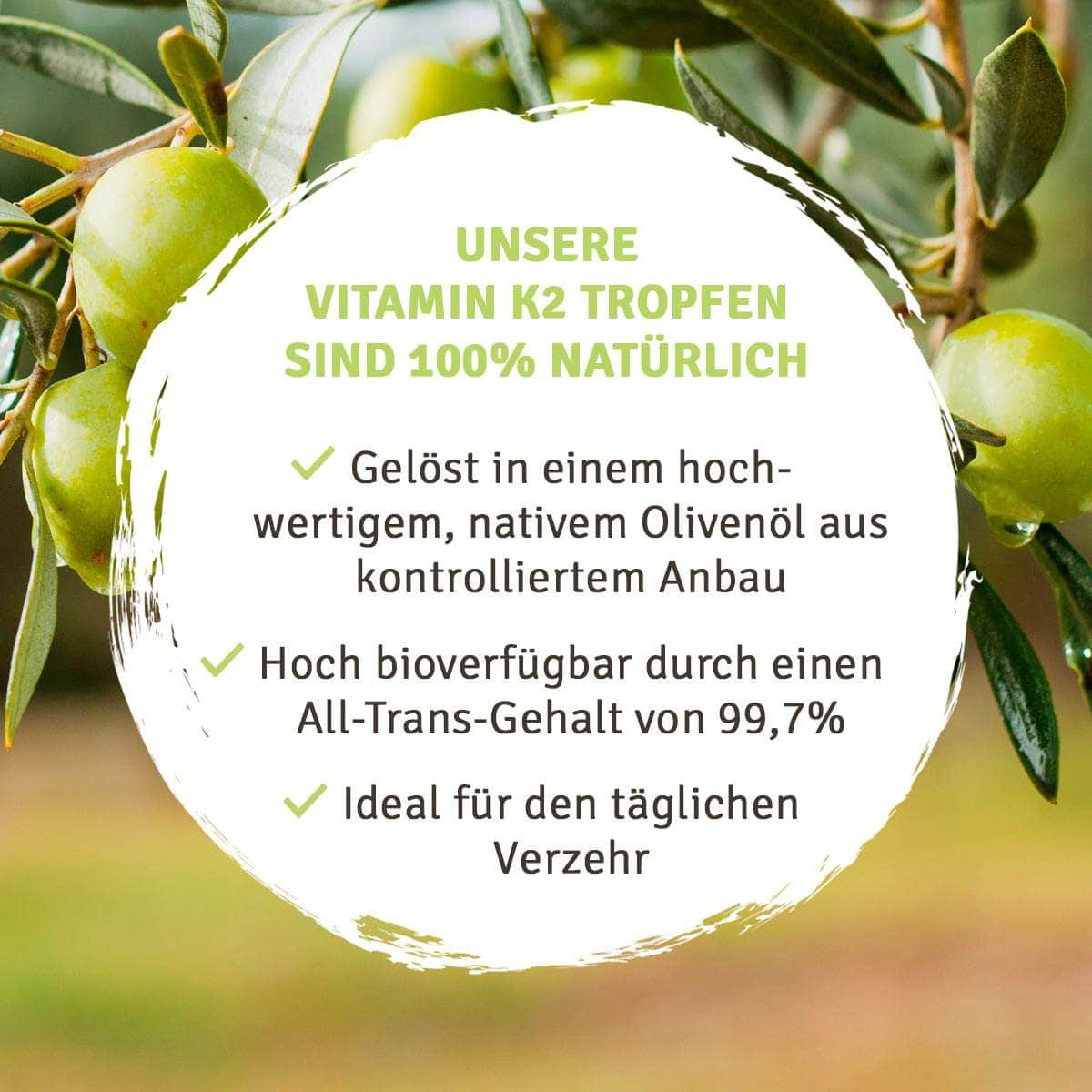 InnoNature Tropfen Menachinon MK-7: Vitamin K2 Tropfen