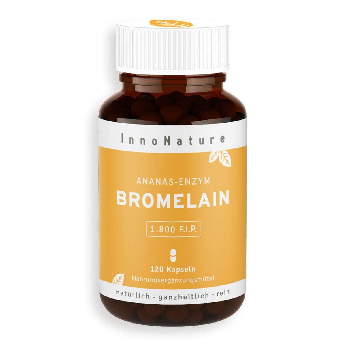 InnoNature Kapseln 1x 120 Kapseln Bromelain Kapseln: Ananas Enzym