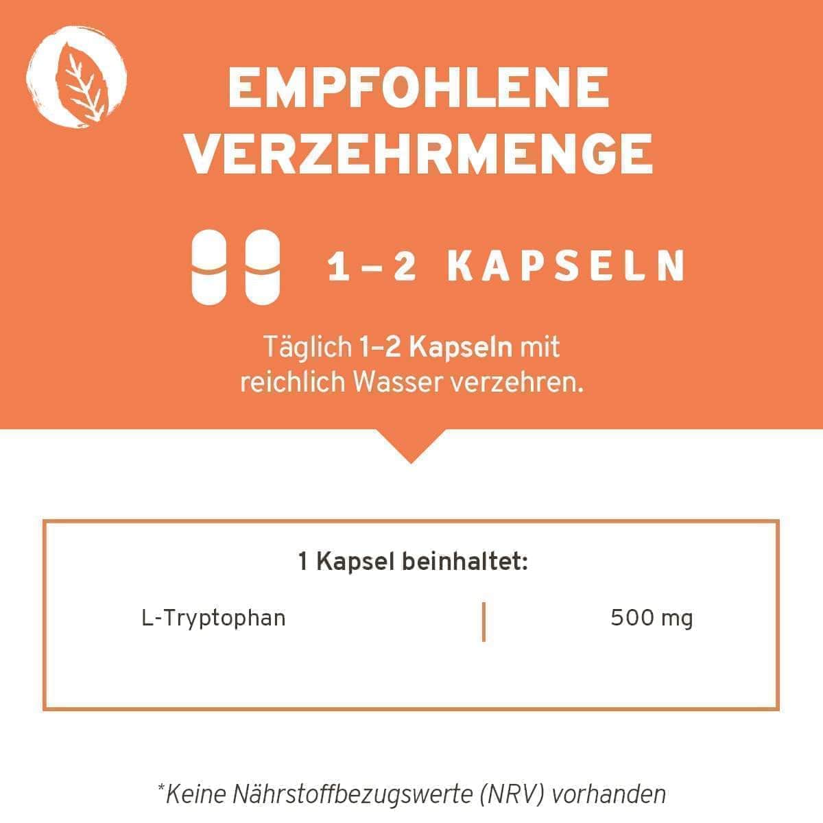 InnoNature Kapseln L-Tryptophan: Aminosäure aus fermentiertem Mais