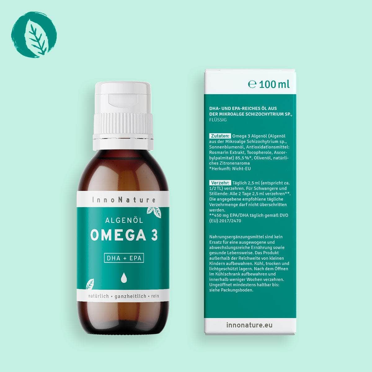 InnoNature Kapseln Omega 3 Algenöl