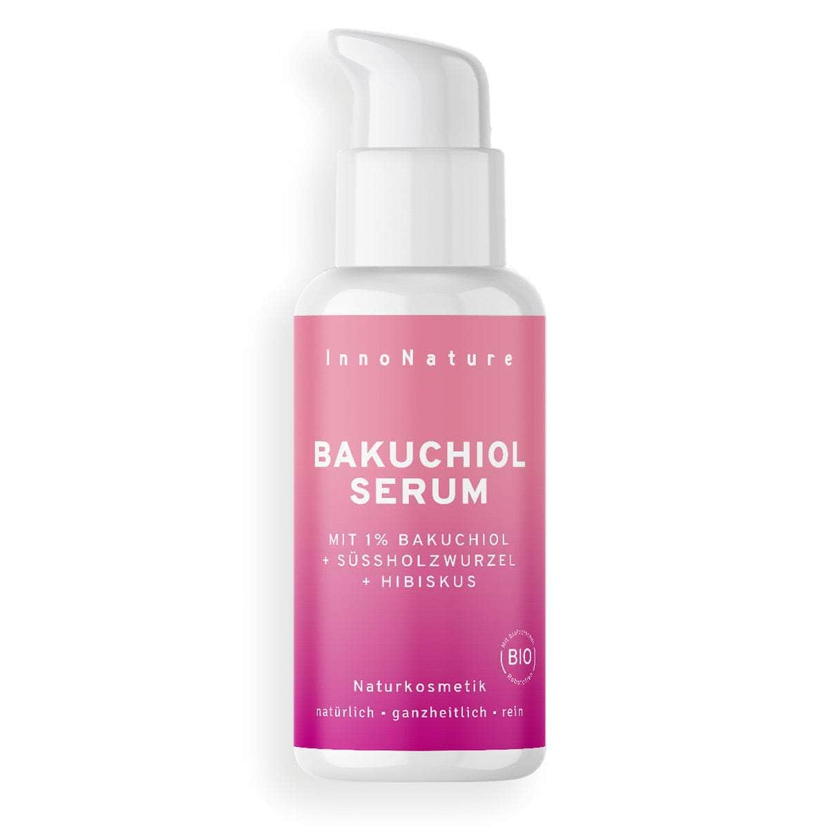 InnoNature Serum 30ml Bakuchiol Serum - Pflanzliche Retinol Alternative (Gewinner PETA Award)