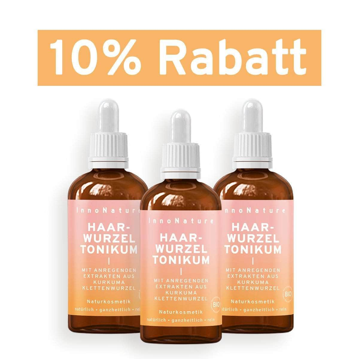 InnoNature Tonikum 3x100ml Haarwurzel Tonikum: Haarwachstumsboost