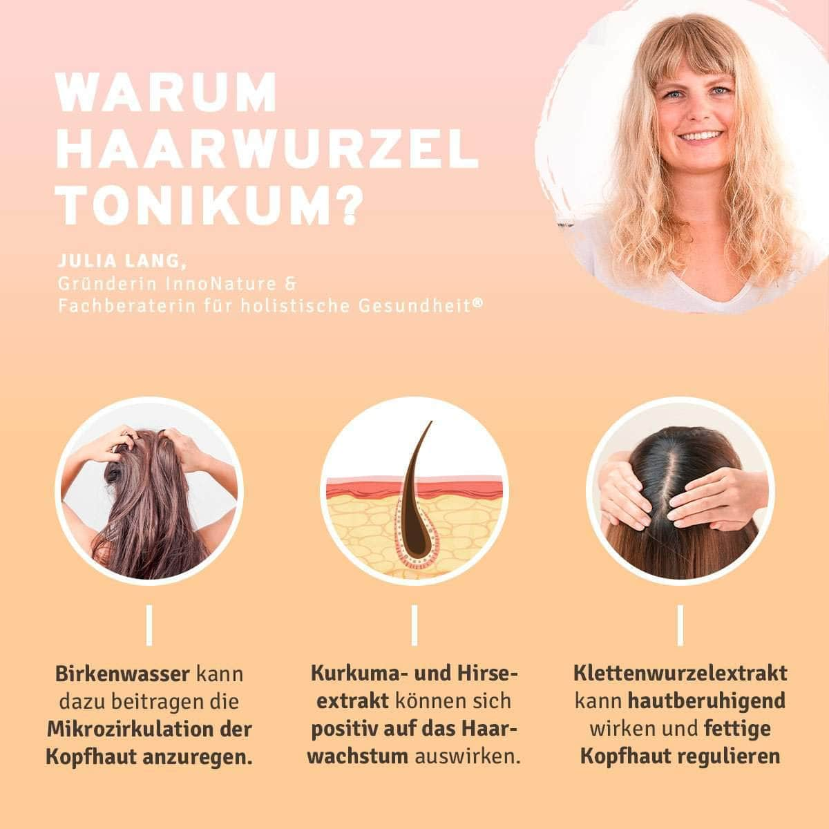 InnoNature Tonikum Haarwurzel Tonikum: Haarwachstumsboost