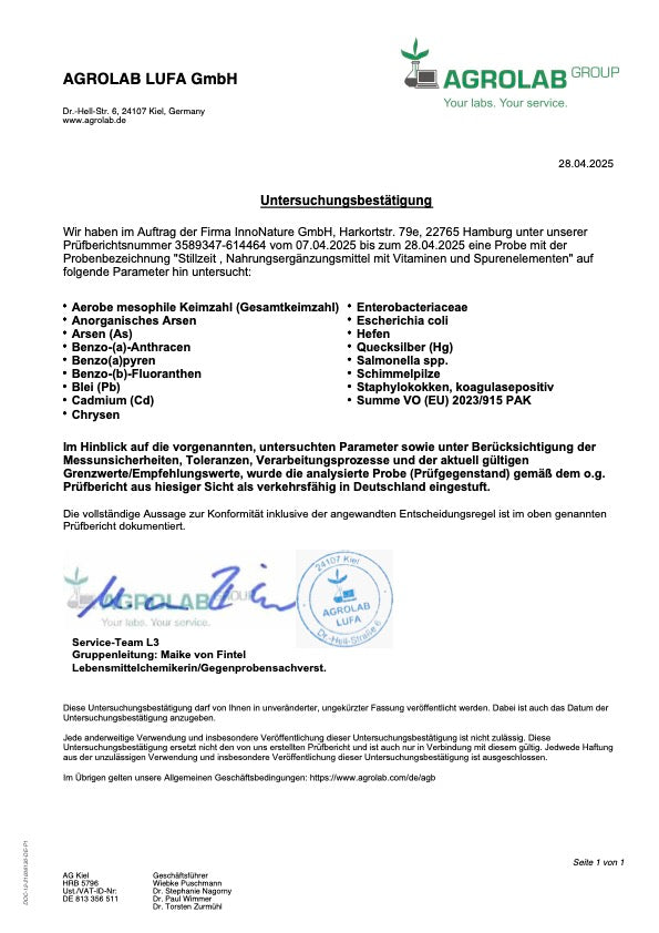 Stillzeit 180 Kapseln - Aus natürlichen Inhaltsstoffen - Vegan & ohne Tierversuche - Entwickelt von Expert*innen