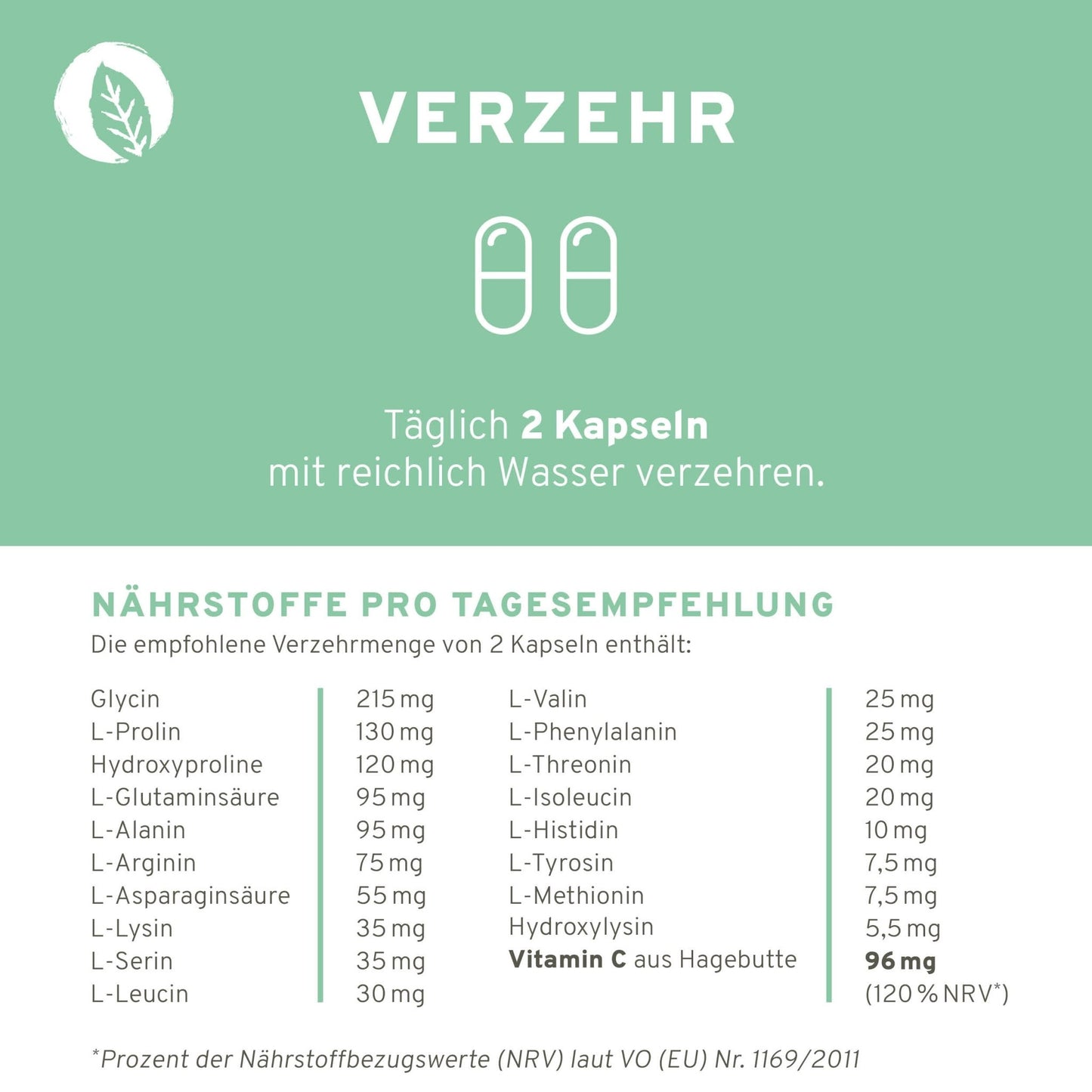 Vegan Kollagen Support Kapseln