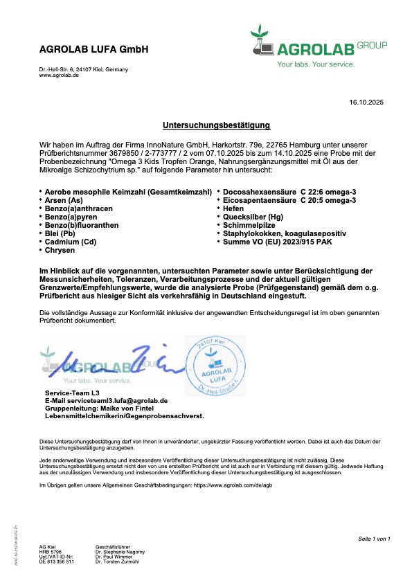 Omega 3 Kids Tropfen Orange 30ml