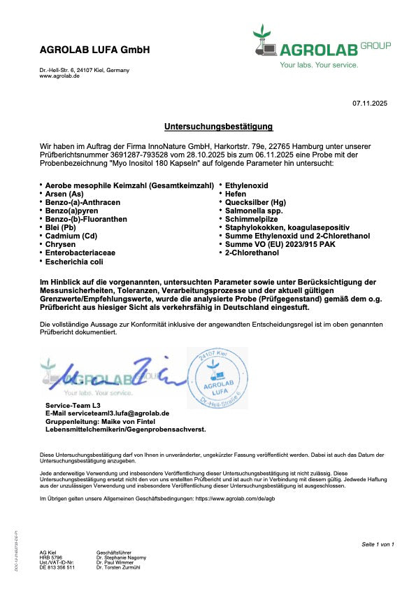 Myo Inositol Kapseln