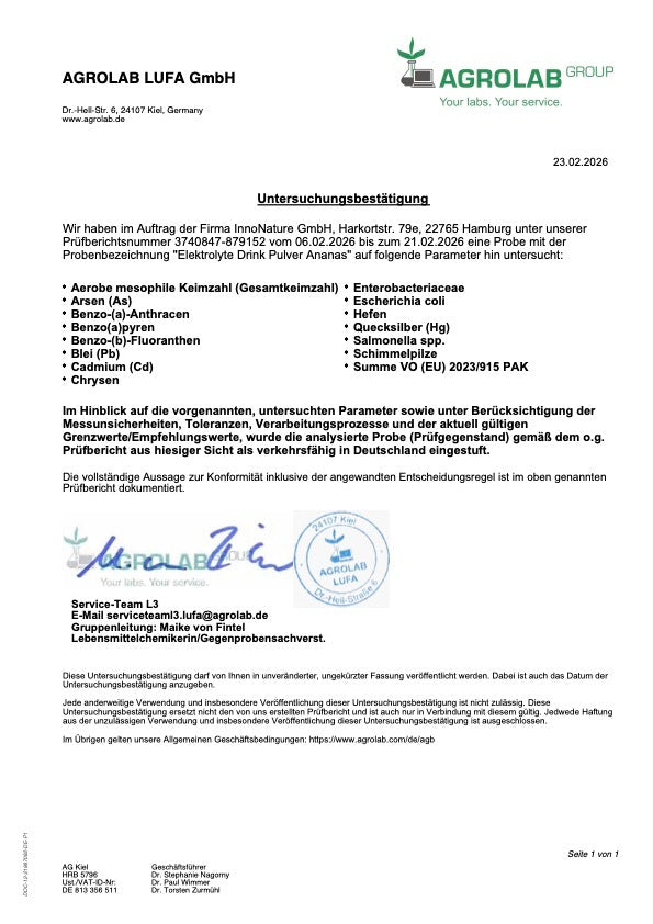 Elektrolyte Drink 225g