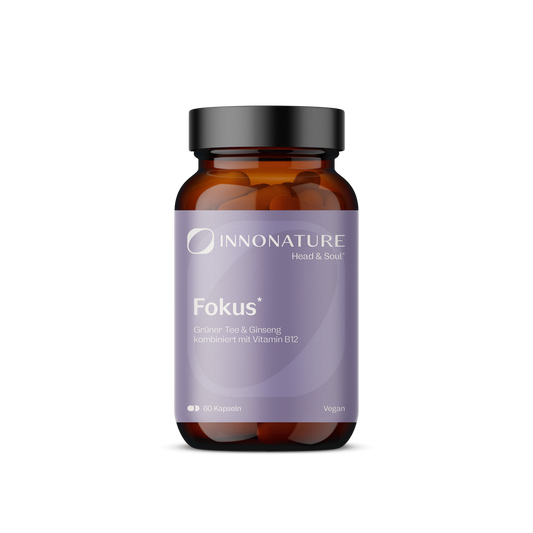  Fokus* Kapseln: Grüner Tee, Ginseng, Ginkgo Biloba, Gotu Kola, Vitamin B12
