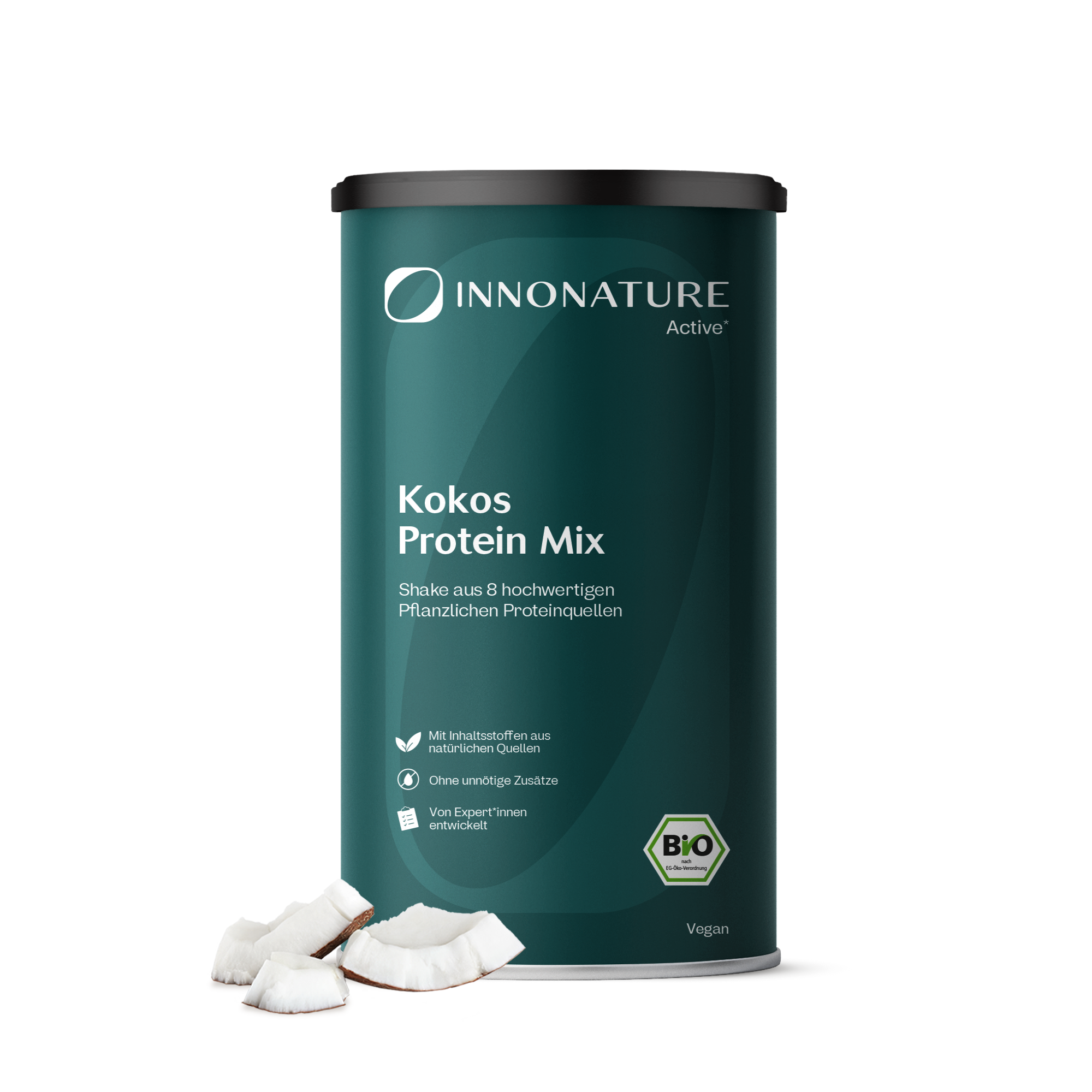 Bio Veganer Protein Mix Superfood Shake: Erbse, Reis, Kürbis, Mandel, Chiasamen