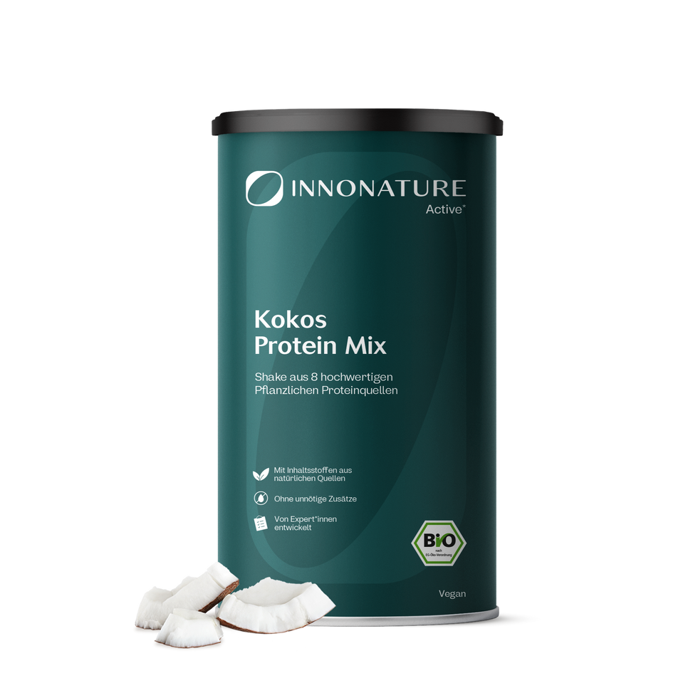 Bio Veganer Protein Mix Superfood Shake: Erbse, Reis, Kürbis, Mandel, Chiasamen