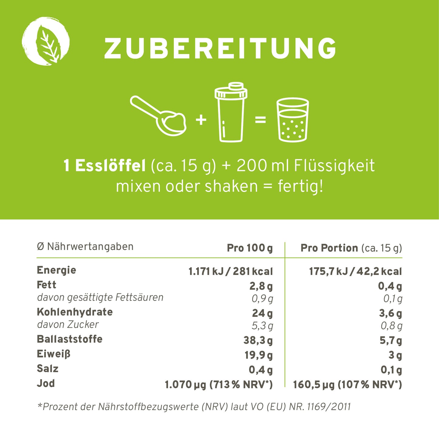 Bio Green Goodness Superfood Shake