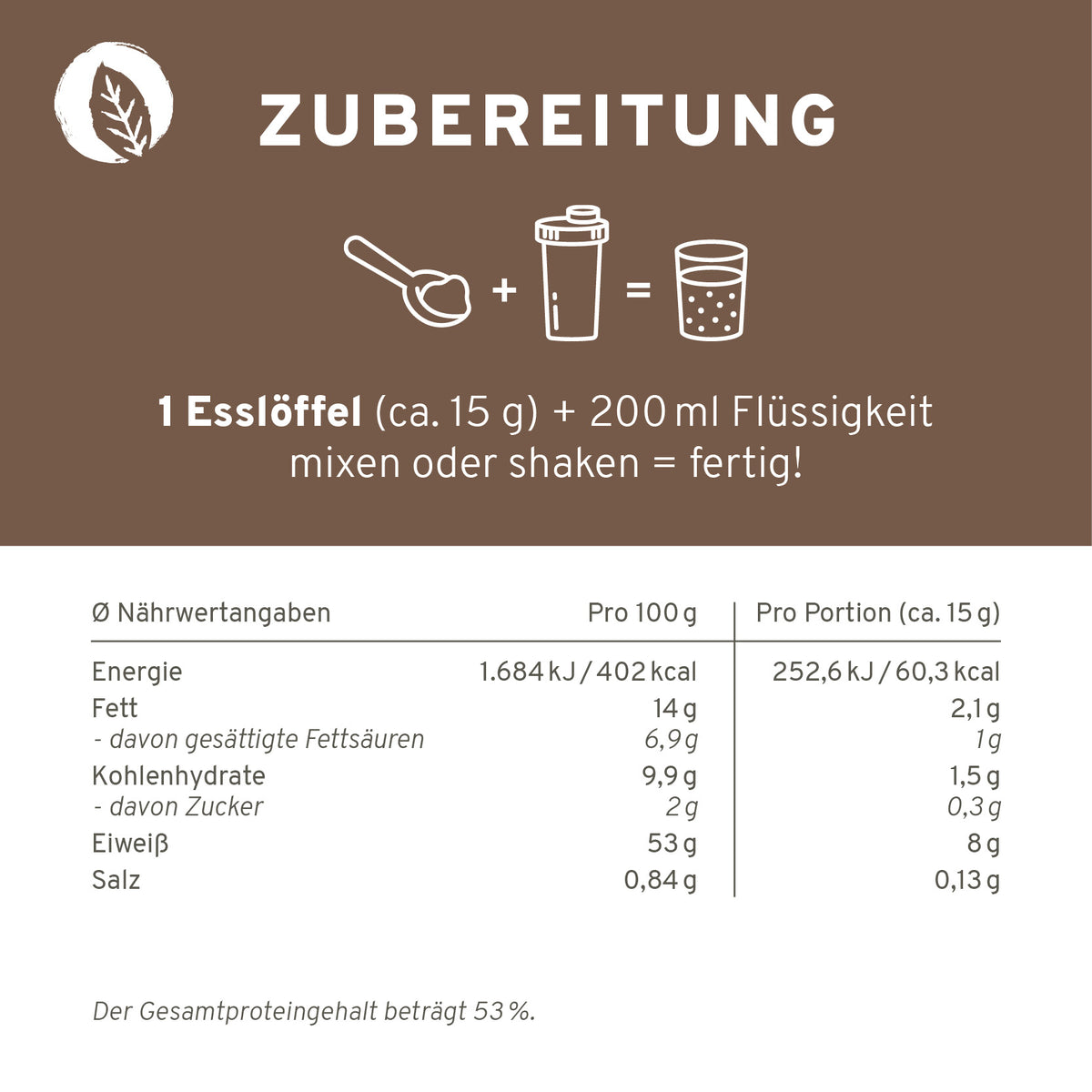 Bio Veganer Protein Mix Schoko