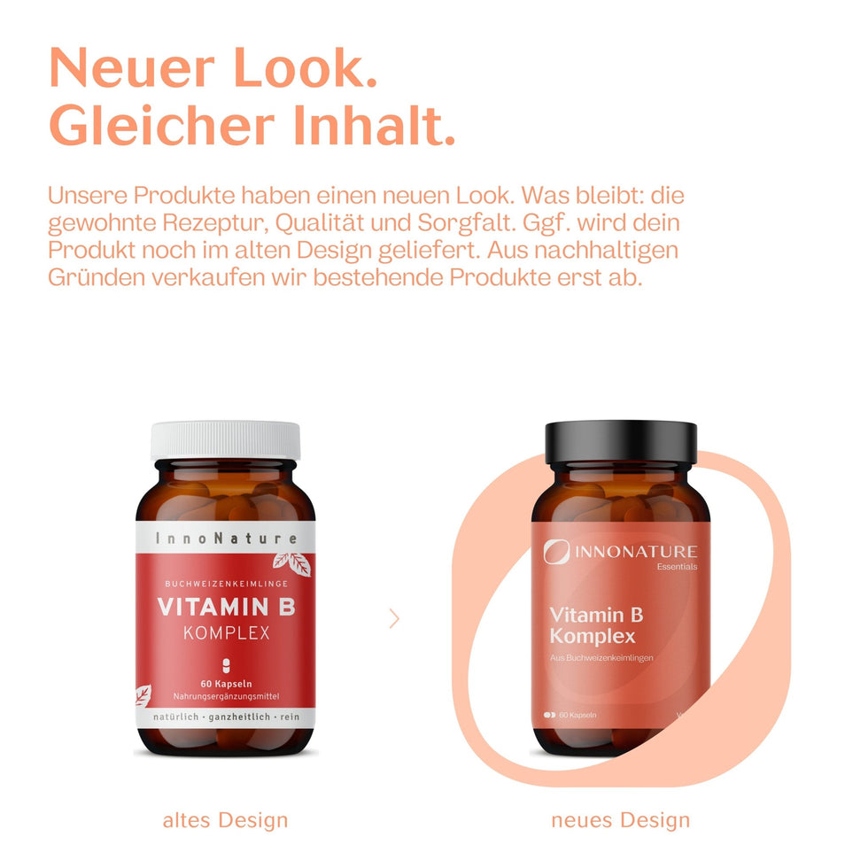 Natürliche Vitamin B Komplex Kapseln