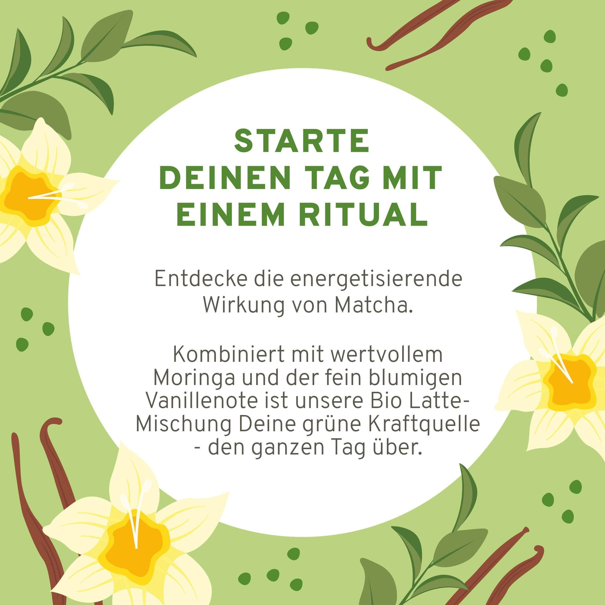 InnoNature Getränkepulver 18g Mini Bio Matcha Vanille Latte