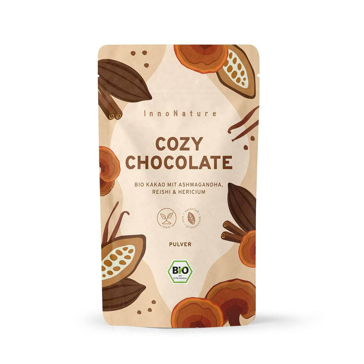 InnoNature Getränkepulver 1x 180g Pulver Cozy Chocolate 180g