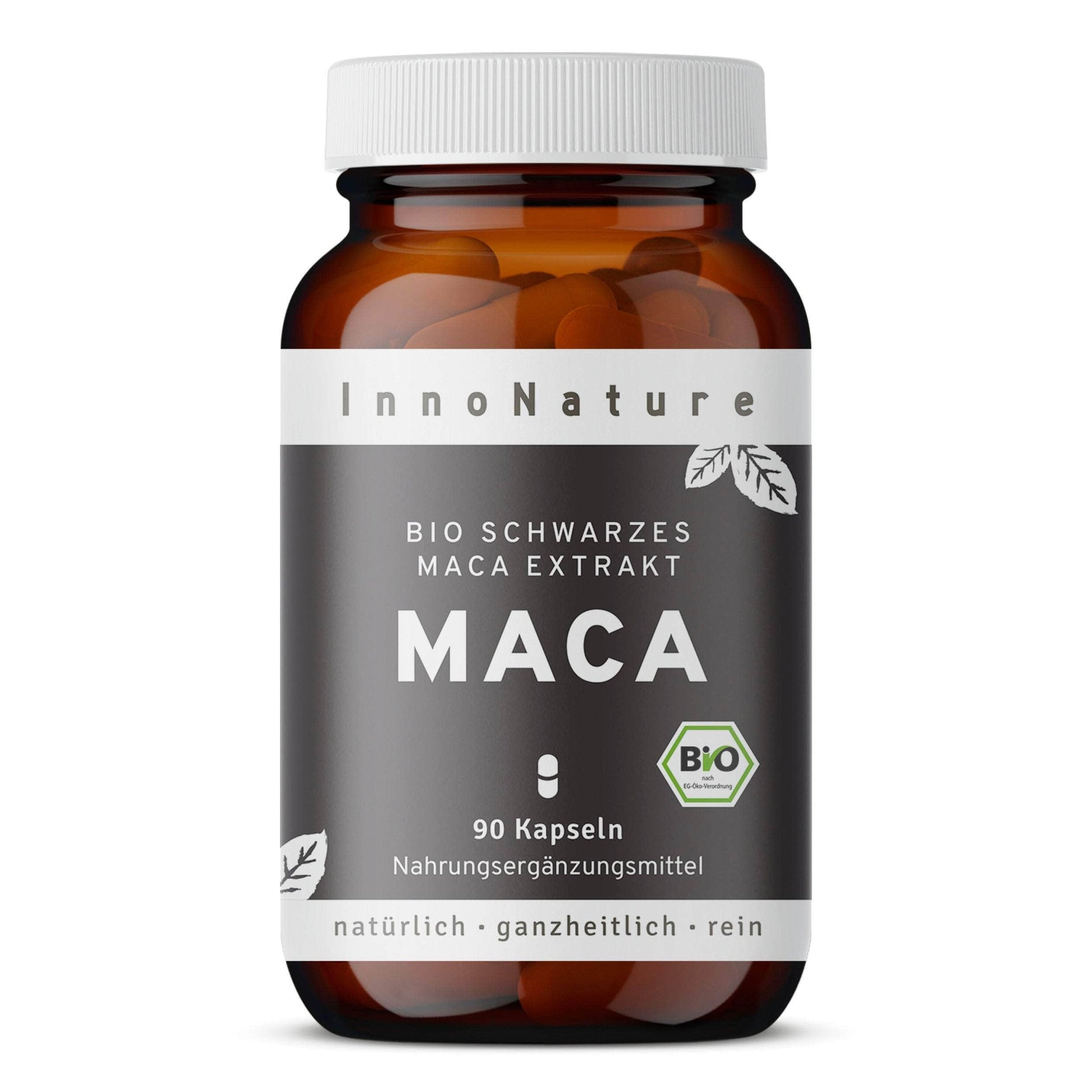 InnoNature Kapseln 1 x 90 Kapseln Bio Schwarzes Maca Extrakt Kapseln