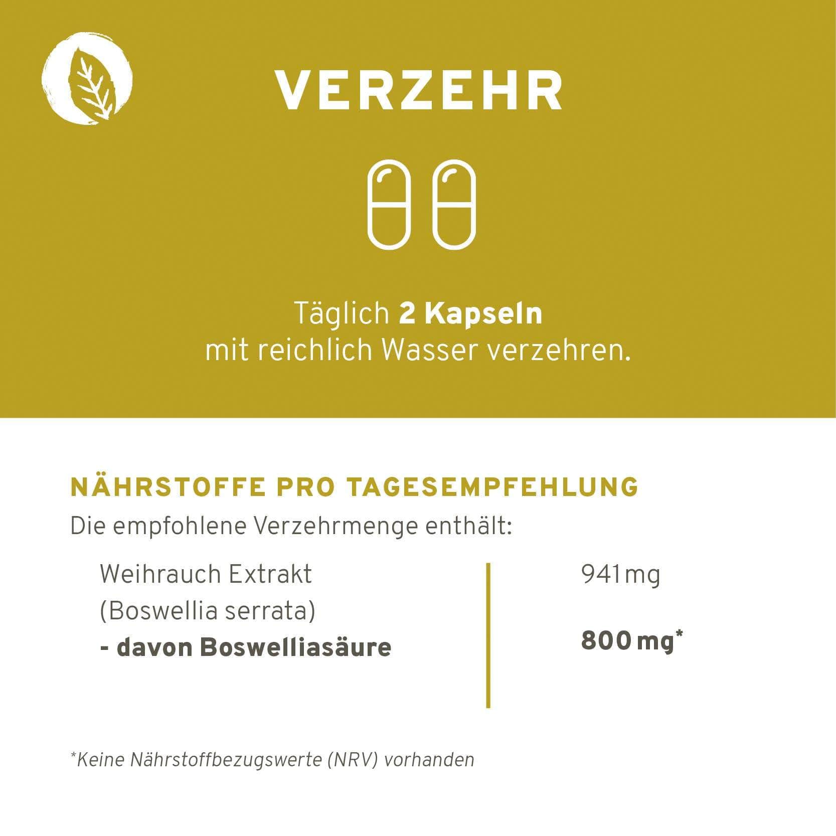 InnoNature Kapseln 1x 120 Kapseln Boswelliasäure: Weihrauch Kapseln