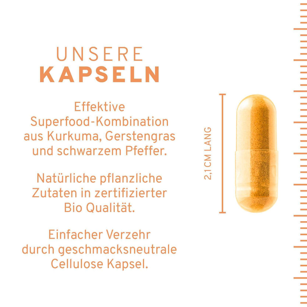 InnoNature Kapseln Bio Kurkuma Gerstengras Kapseln