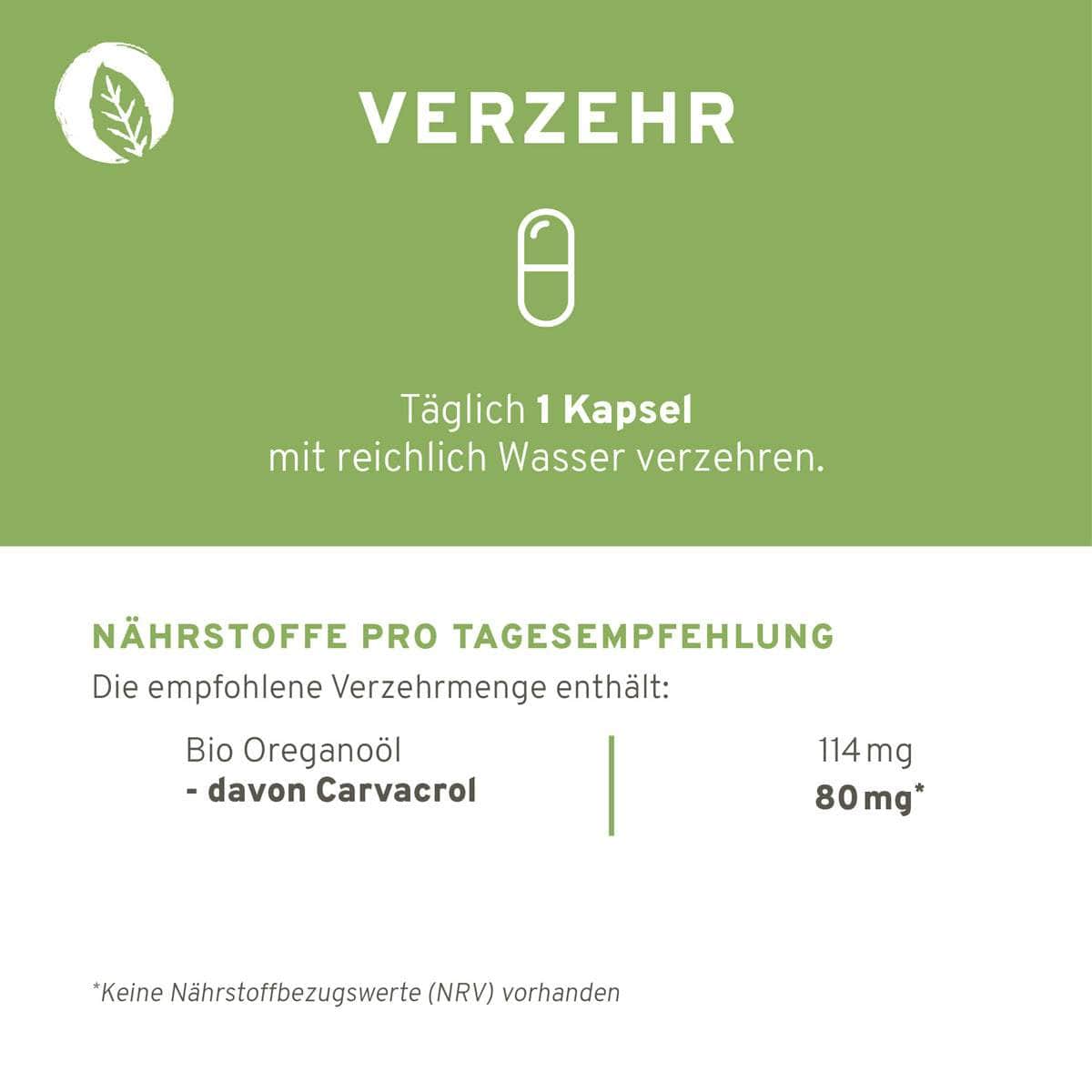 InnoNature Kapseln Bio Oreganoöl 60 Kapseln