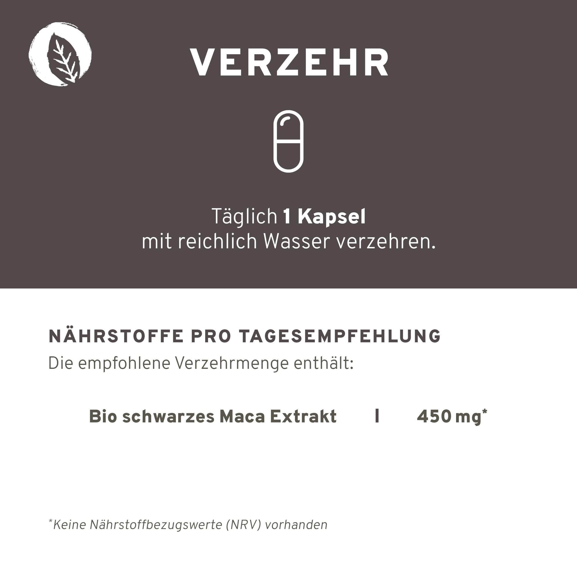 InnoNature Kapseln Bio Schwarzes Maca Extrakt Kapseln