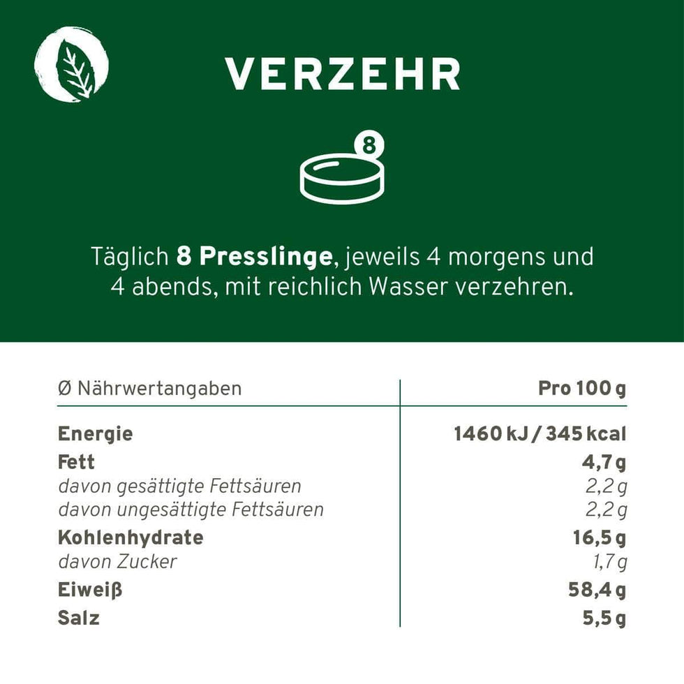 InnoNature Kapseln Bio Spirulina Presslinge