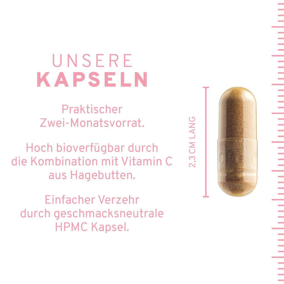 InnoNature Kapseln Eisen Kapseln (2-Monatsvorrat)
