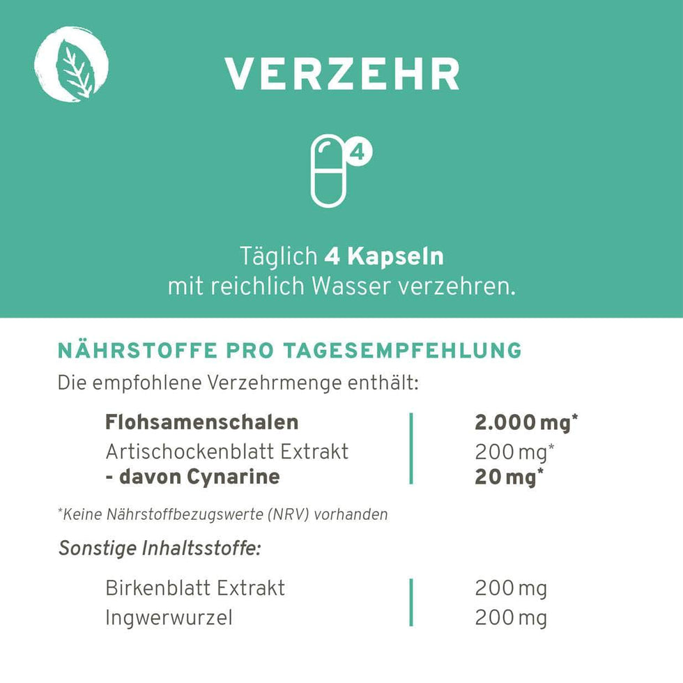 InnoNature Kapseln Flohsamenschalen Plus Kapseln