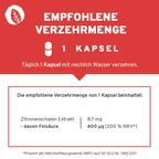InnoNature Kapseln Folsäure Kapseln: Vitamin B9 aus Zitronenschalen