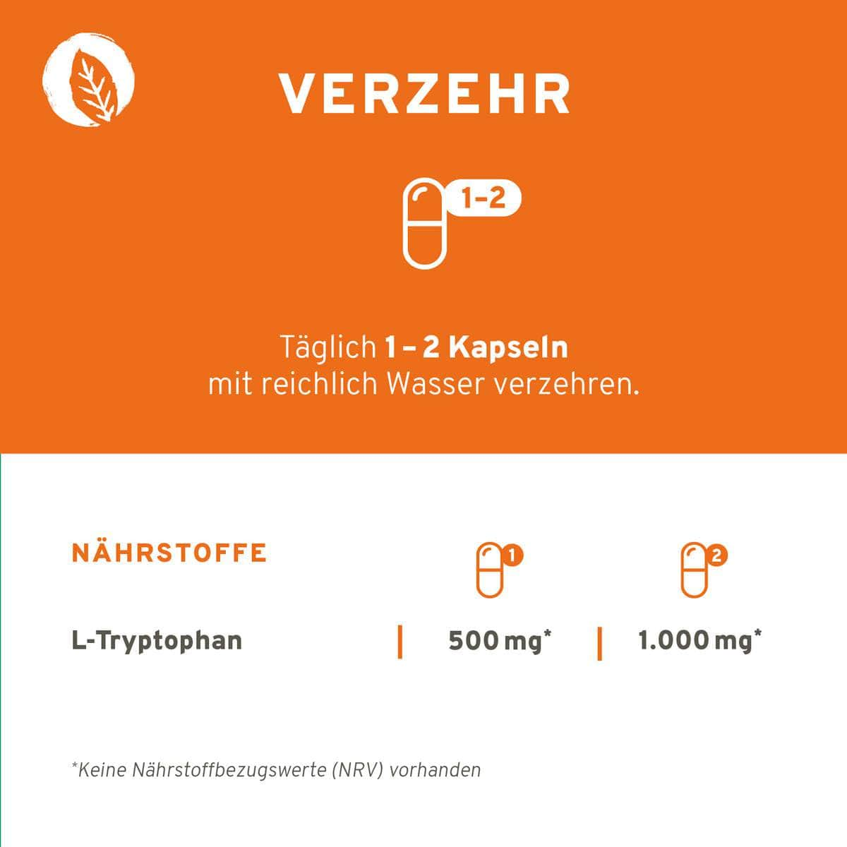 InnoNature Kapseln L-Tryptophan Kapseln