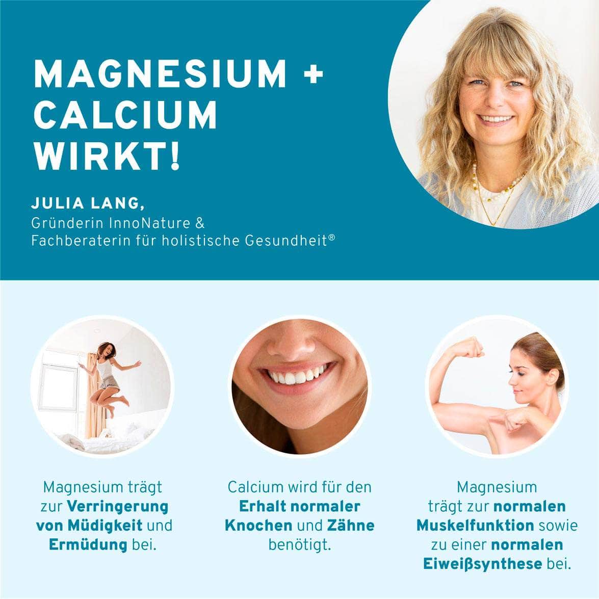 InnoNature Kapseln Magnesium + Calcium Kapseln
