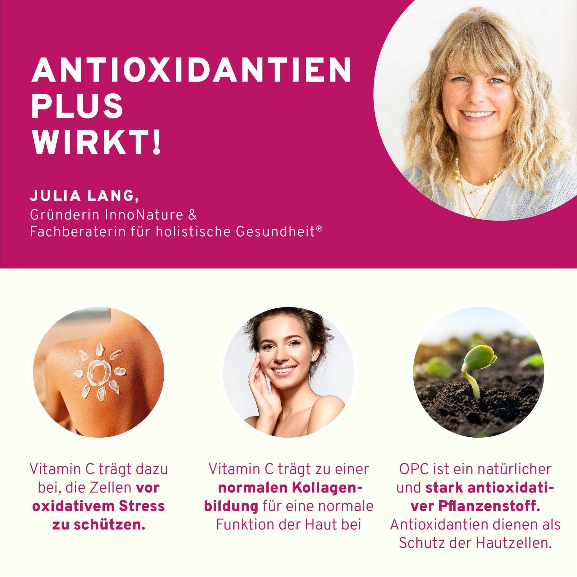 InnoNature Kapseln Zellschutz Kapseln:  Trans-Resveratrol + OPC + L-Glutathion + Hagebutte + Citrus-Bioflavonoide