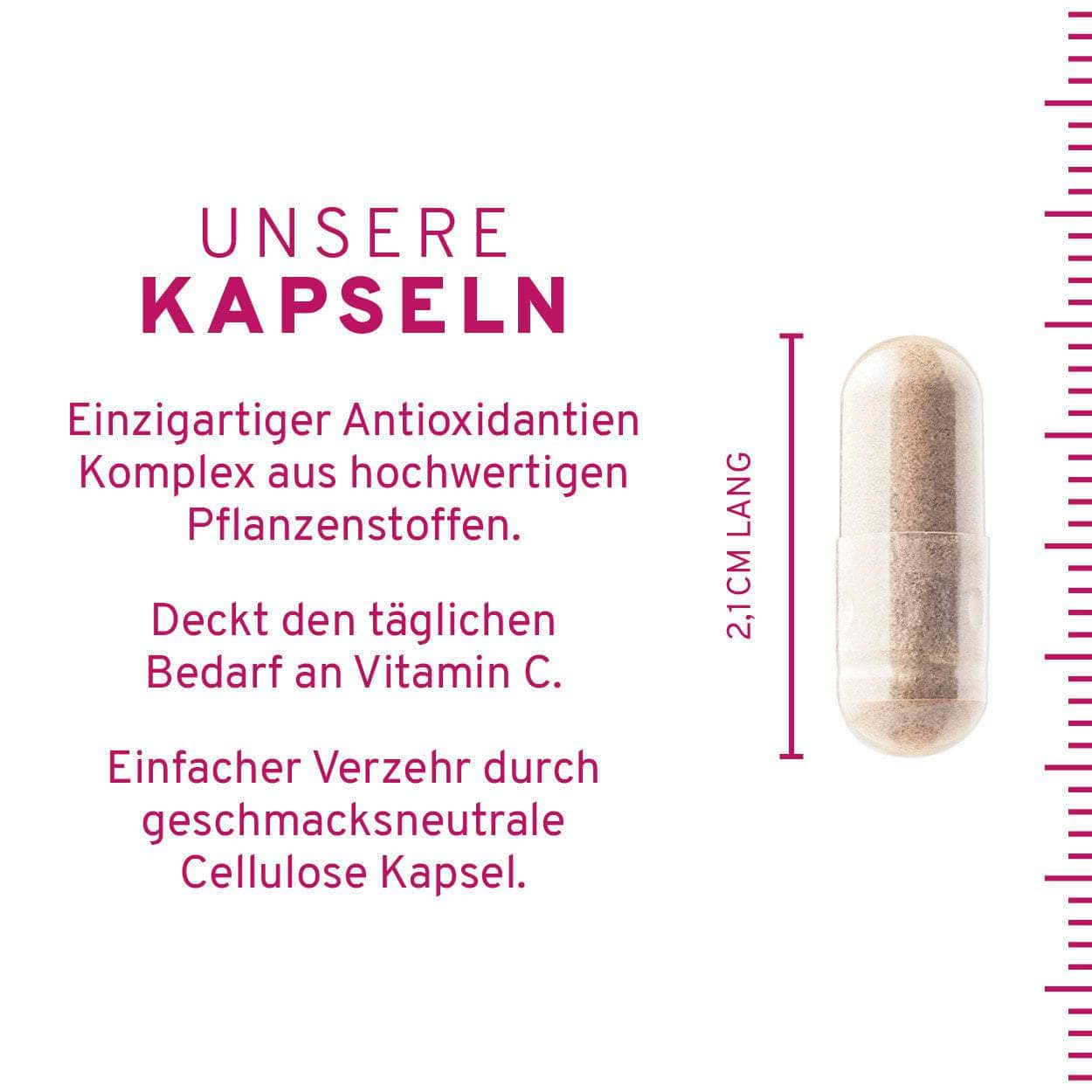 InnoNature Kapseln Zellschutz Kapseln:  Trans-Resveratrol + OPC + L-Glutathion + Hagebutte + Citrus-Bioflavonoide