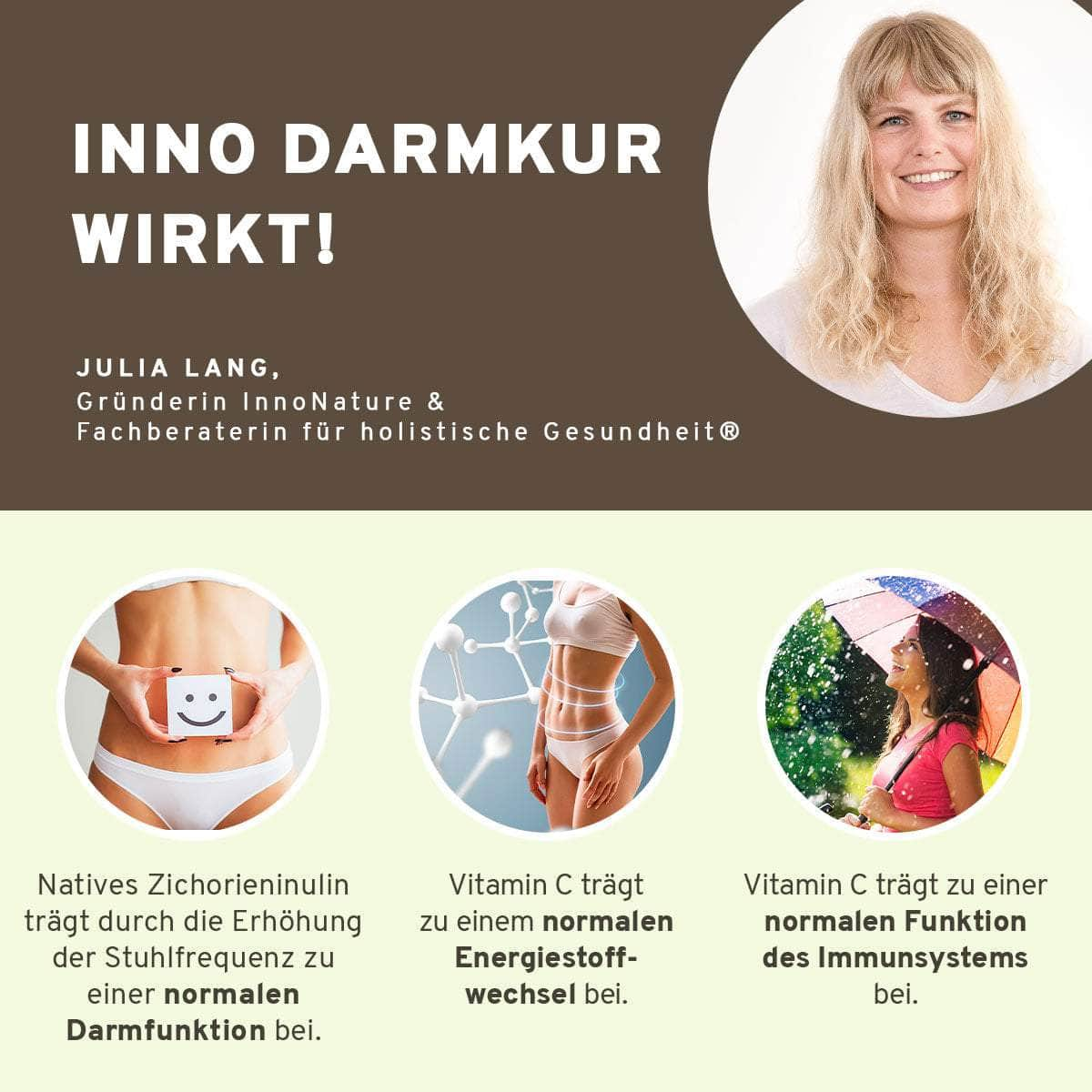 InnoNature Pakete 1x Vorrat (1x Inno Darmkur, 1x Mikrobiom Flora) Darmkur-Starter-Set