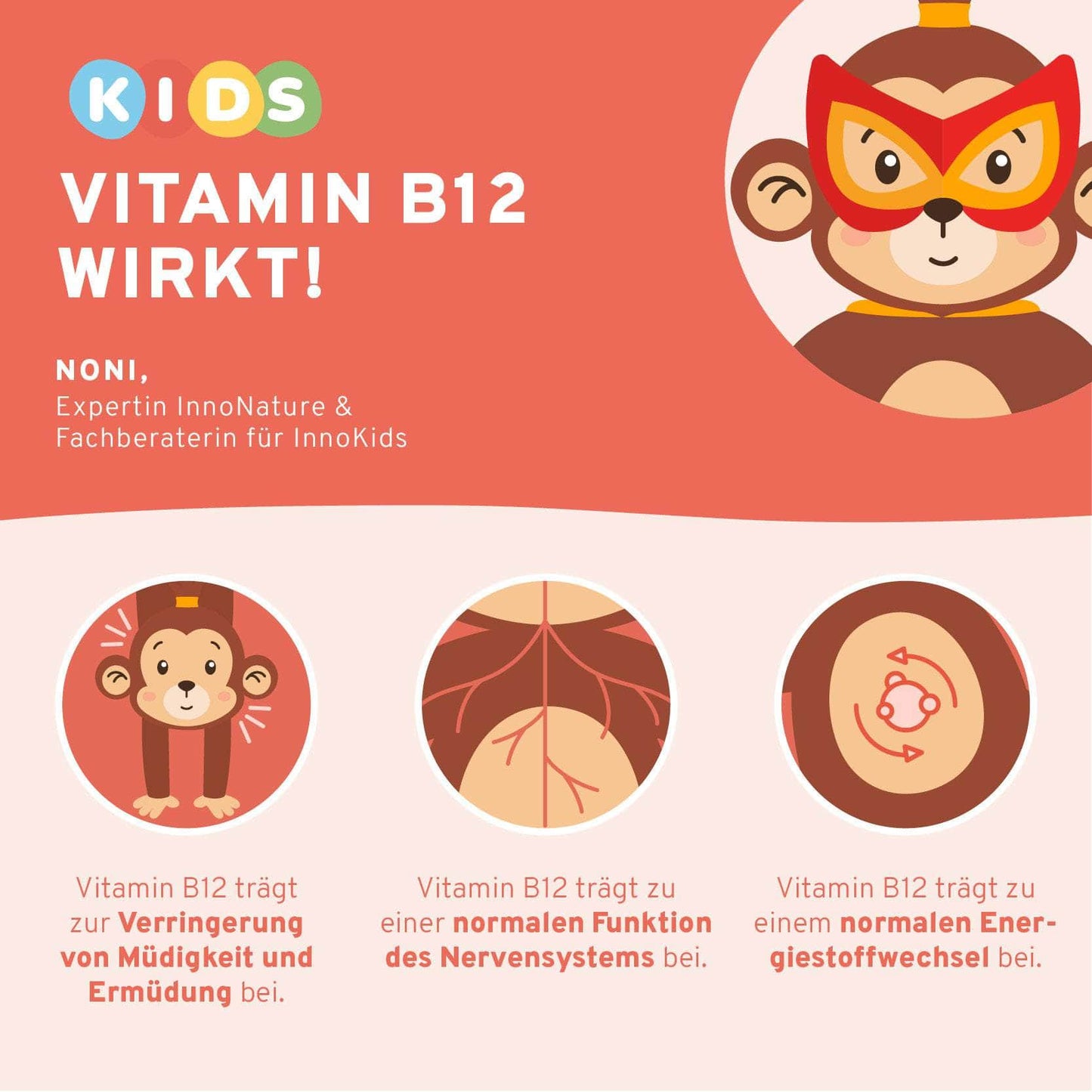 InnoNature Pakete 1x Vorrat (1x Omega 3 Kids Tropfen, 1x Vitamin B12 Kids Tropfen, 1x Vitamin D3 + K2 Kids Tropfen) Kids-Vegan-Starter-Paket
