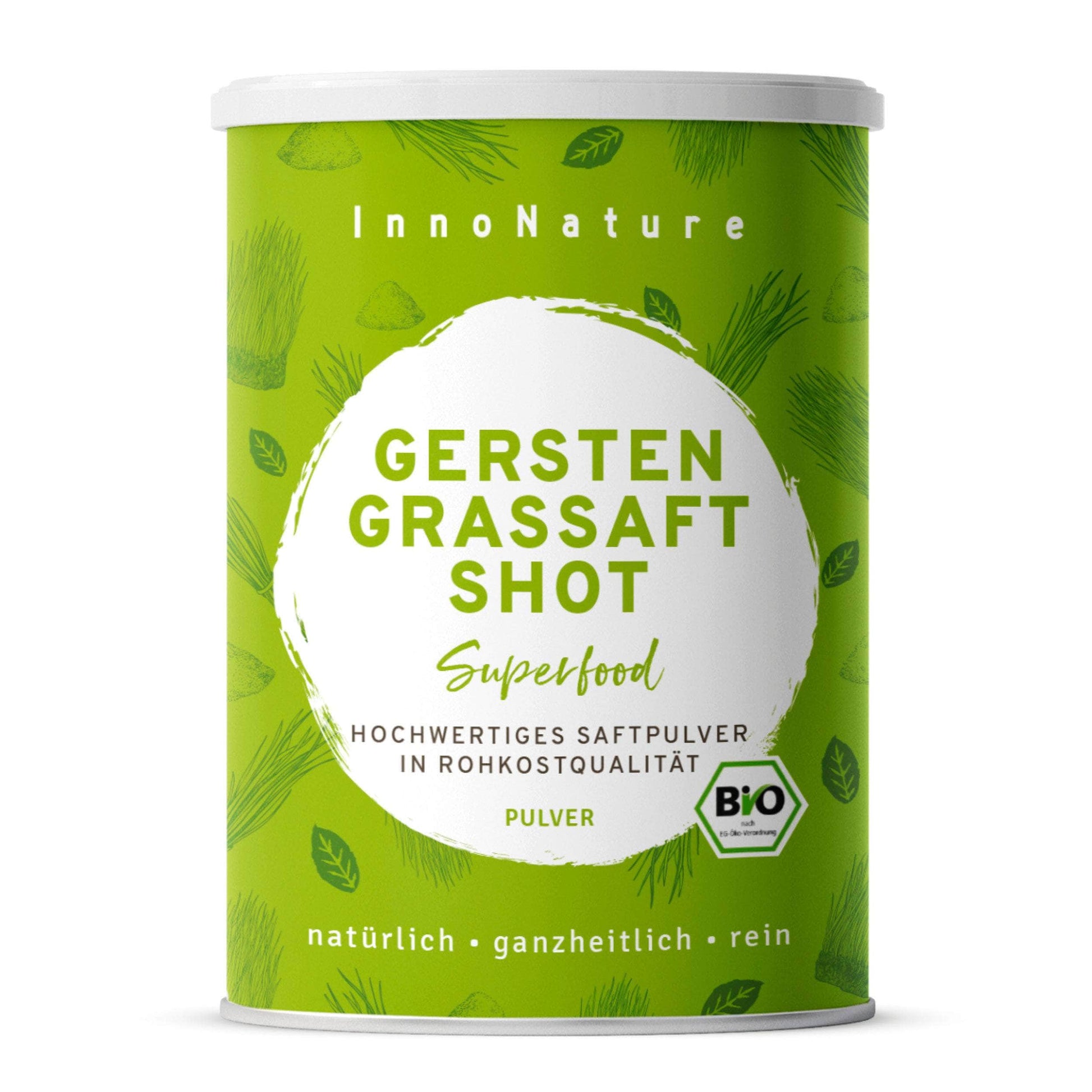 InnoNature Pulver 1x 100g Pulver Bio Gerstengrassaft Shot