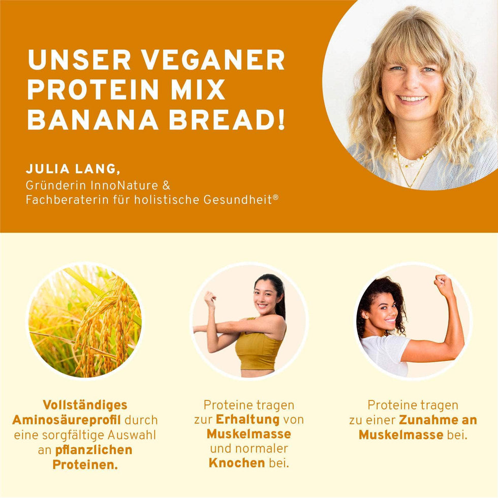 InnoNature Pulver Bio Veganer Protein Mix Banana Bread