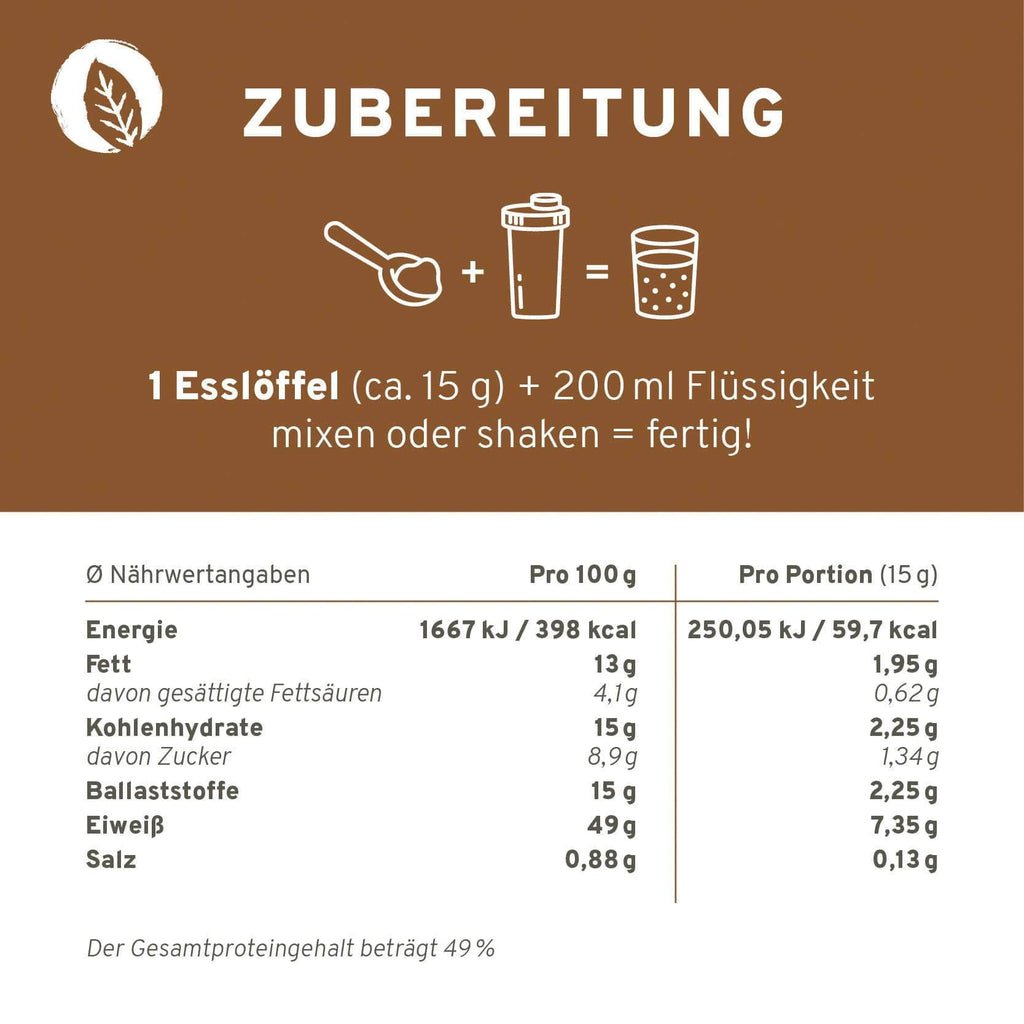 InnoNature Pulver Bio Veganer Protein Mix Haselnuss