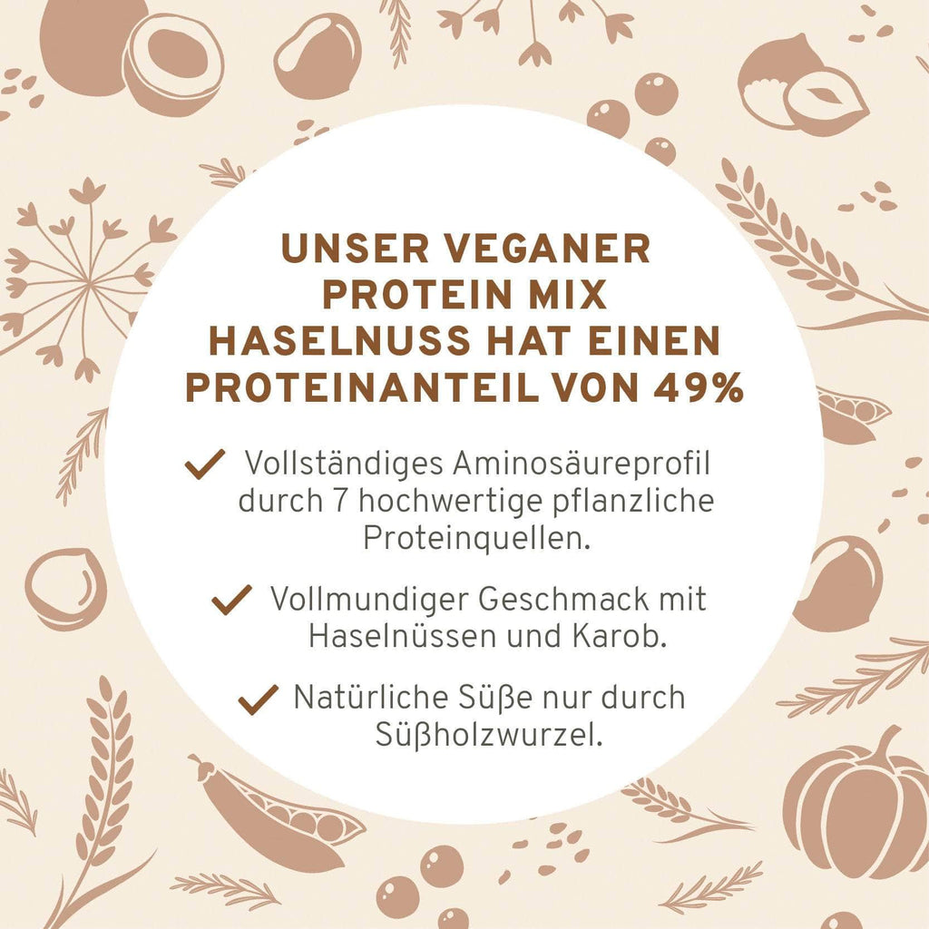 InnoNature Pulver Bio Veganer Protein Mix Haselnuss