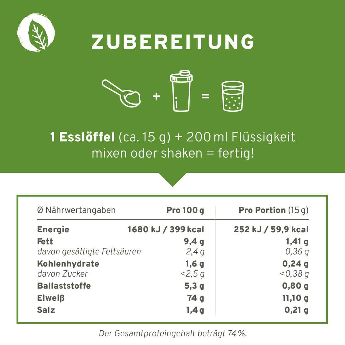 InnoNature Pulver Bio Veganer Protein Mix Pure