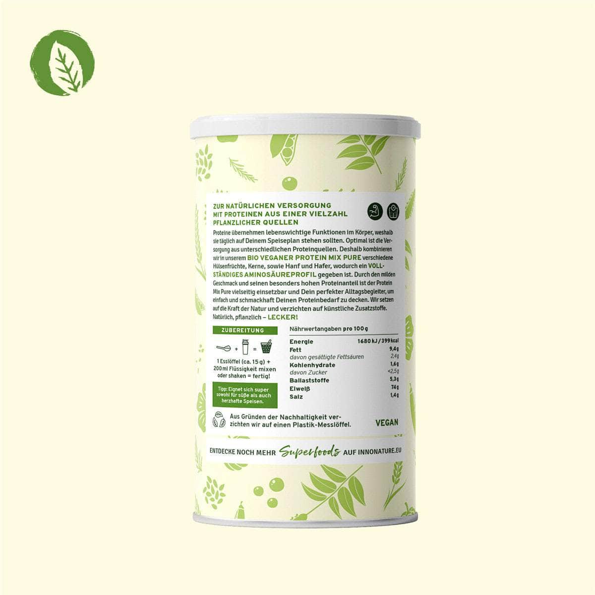 InnoNature Pulver Bio Veganer Protein Mix Pure
